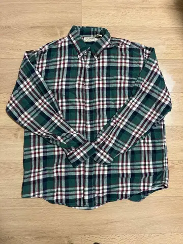 L.L.Bean 80s 체크 무늬 셔츠