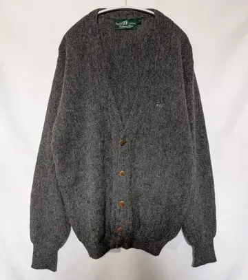 Henry Cotton's 울 가디건 그레이 L 구제 의류