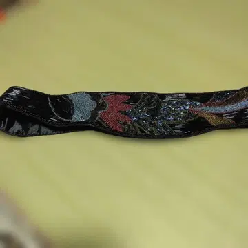 레트로 빈티지 총 비즈 컬러풀 벨트