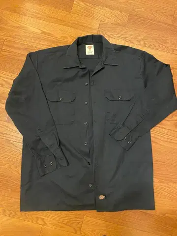 Dickies 블랙 긴팔 셔츠 M