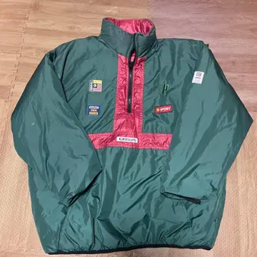 다운 리버서블 USA 그린 빨간색