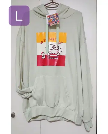 케로케로케로피 후드티 L 팬시 레트로 산리오 긴팔