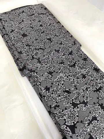 모노톤 설륜문 호몬기 순수 실크 화장 긴 톨 사이즈