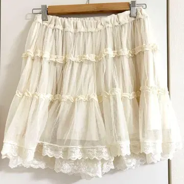 axes femme POETIQUE 큐롯 아이보리 튤