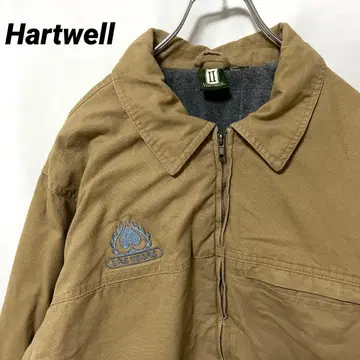 N-6074 Hartwell 미국 빈티지 의류 덕 자켓 보아 안감 L