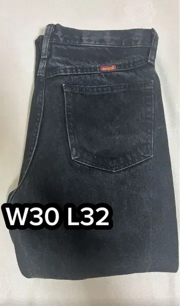 블랙 데님 팬츠 W30 L32