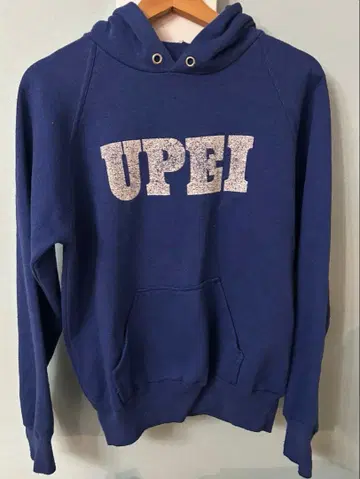 빈티지 70s 칼리지 프린트 맨투맨 후드티