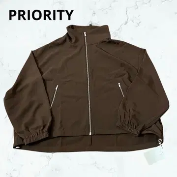 새상품 PRIORITY 지퍼 블루종 자켓 브라운 M