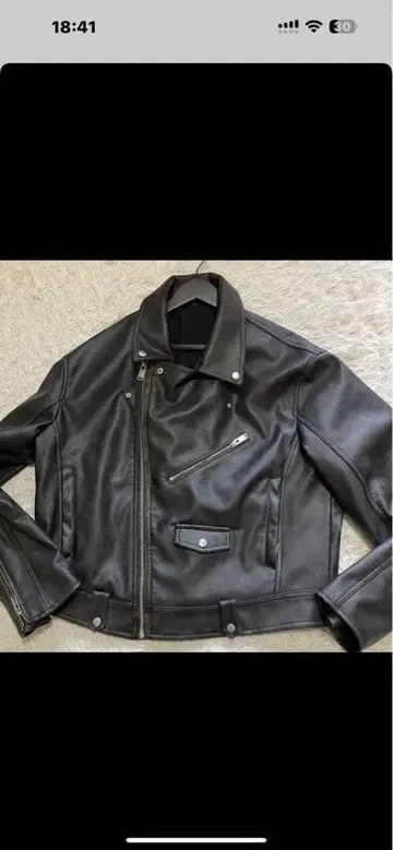 자라 가죽 자켓 XL 라이더 천연 가죽 블랙