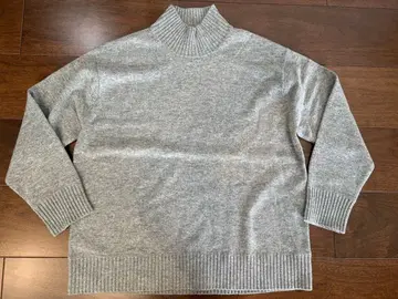 23구 캐시미어 혼방 하이넥 니트 그레이 사이즈:44 [ XL ]