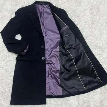 새상품급 폴스미스 체스터 코트 멀티 스트라이프 블랙 빅 사이즈 XL