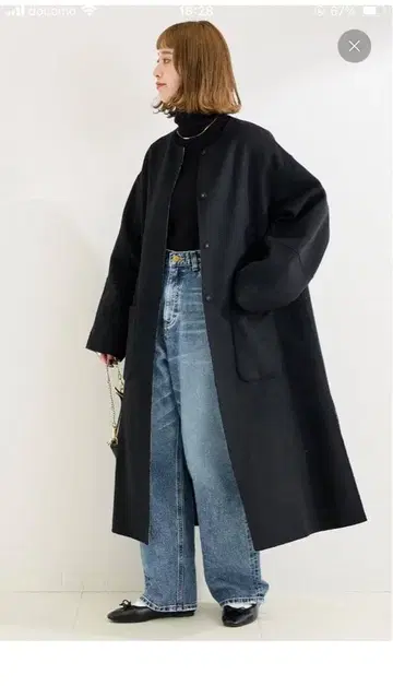 B.C STOCK S120 블렌드 리버서블 코트