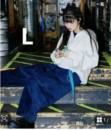 니코앤드 [ 새상품급 ] 모드 노코어 배럴 커브 와이드 팬츠 기모