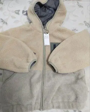 베이지 보아 블루종