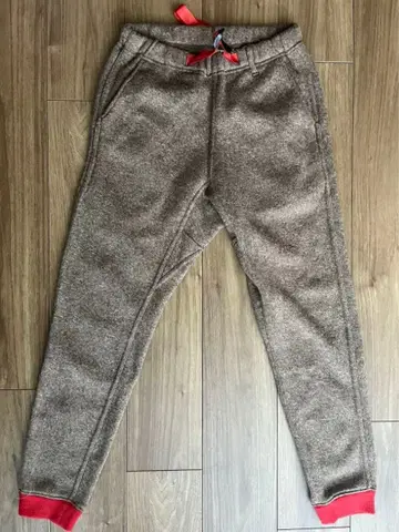 그라미치 플리스 조거 팬츠 브라운 x 레드 S 사이즈