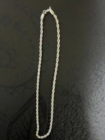 실버 925 로프 체인 목걸이