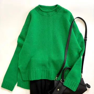 UNITED TOKYO 유나이티드 도쿄 크루스 리트 니트 그린