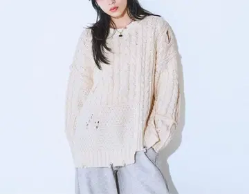 JEANASIS 리메이크라이크 케이블 풀오버