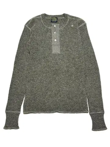 드님 헨리넥 니트 스웨터 아메카지 구제 의류 빈티지