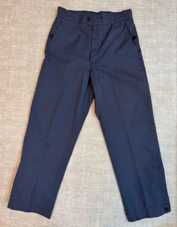 스위스군 civil defense 네이비 워크 팬츠 관통 포켓