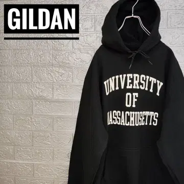 매사추세츠 공과대학교 칼리지 로고 구제 의류 후드 맨투맨 블랙 L 속기모
