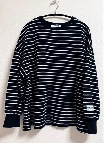 [ ARULLE ] long sleeve border cut sew