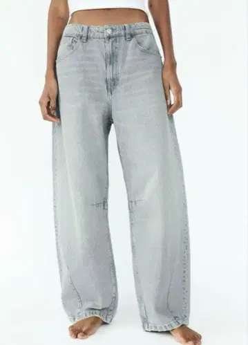 ZARA 배기 벌룬 데님 팬츠 32