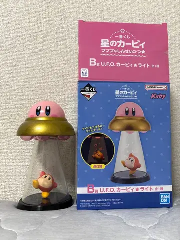 별의 커비 푸푸푸한 새출발 B상 UFO 라이트 박스 있음