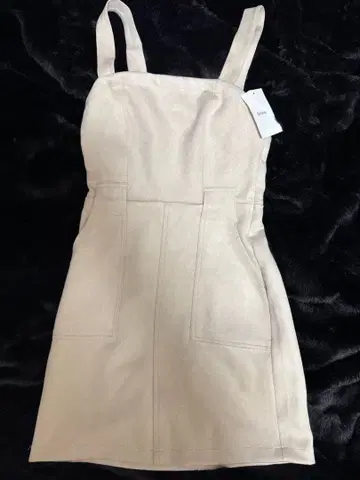 Bershka 베이지 슬리브리스 미니 원피스 XS