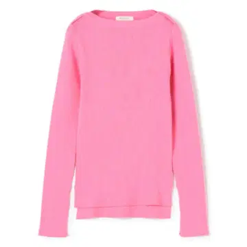 [ MACAPHEE ] 코튼 리브 보트넥 풀오버