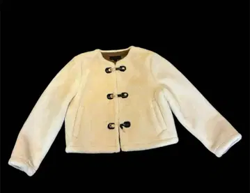 완판템 ZARA 보아 자켓 크림색