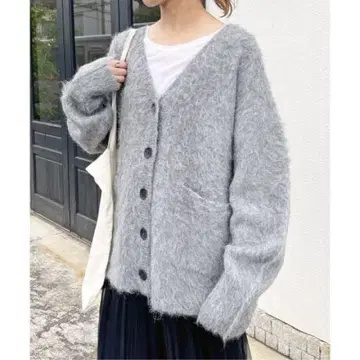 Spick&Span 알파카 혼방 V넥 가디건 새상품