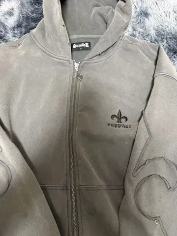 SupplieR XL 그레이 후드티