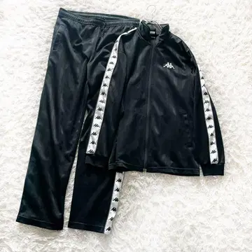 카파 kappa 트랙 자켓 셋업 저지 블랙