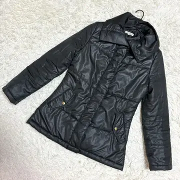 3can4on 고품질 다운 자켓 빅 옷깃 셰이브 블랙 (M)