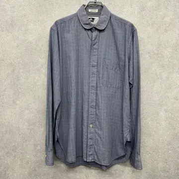 엔지니어드 가먼츠 라운드 칼라 셔츠 글렌체크 하운드투스 체크 히요쿠 S