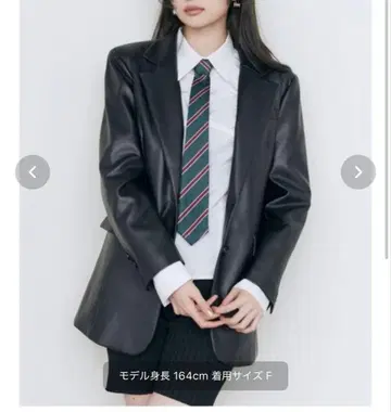 MURUA 인조 가죽 테일러드 자켓