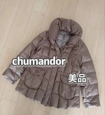 새상품급 chumandor 다운 자켓 카멜 경량 루즈핏 L