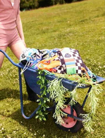 HEY! Mrs ROSE 헤이! 미세스 로즈 프린트 퀼트 백