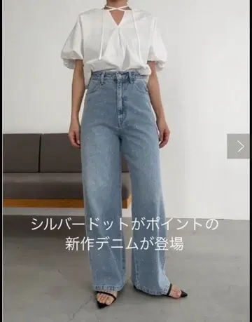 카프리슈 레마쥬 실버 도트 데님 38