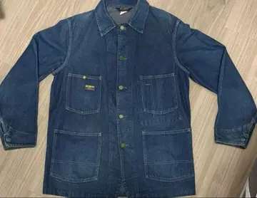 70s OSH KOSH 데님 커버올 삼각형 택