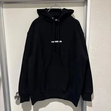 TANGRAM 블랙 후드 부착 후드티 속기모 XL