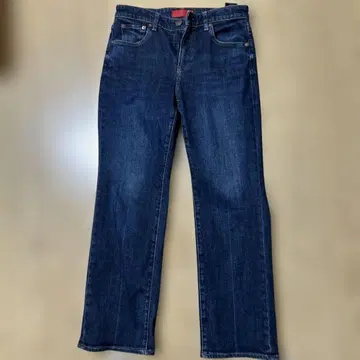 RED CARD 플레어 데님 다크 블루