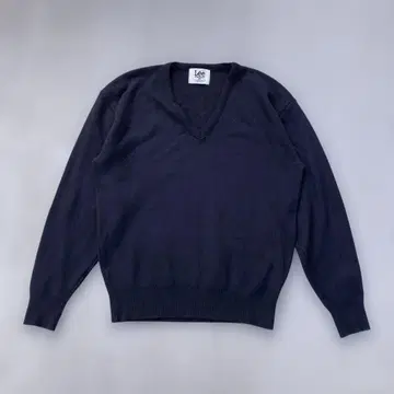 90s Lee SPORT V넥 니트 스웨터 무지 USA제 구제 의류