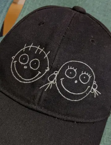 레어 US 구제 의류 90s 빈티지 캡 모자 자수 아메리칸 캐릭터