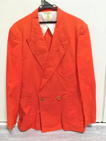 폴 스미스 오렌지 더블 브레스트 자켓