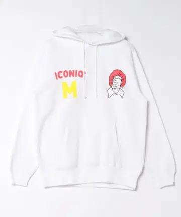 새상품 ICONIQ 캐릭터 디자인 후드티