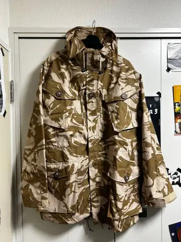 미사용 영국군 트 카모 윈드프루프 자켓 코트 180
