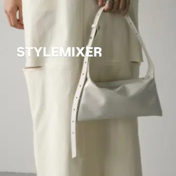 STYLEMIXER 소프트 스퀘어 핸드백 화이트