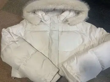 EATME 후드 다운 블루종